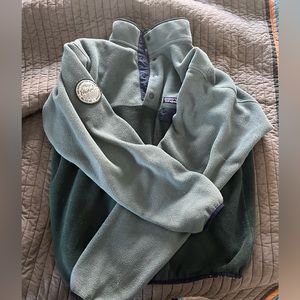 Patagonia Green and Gray Fleece Jacket